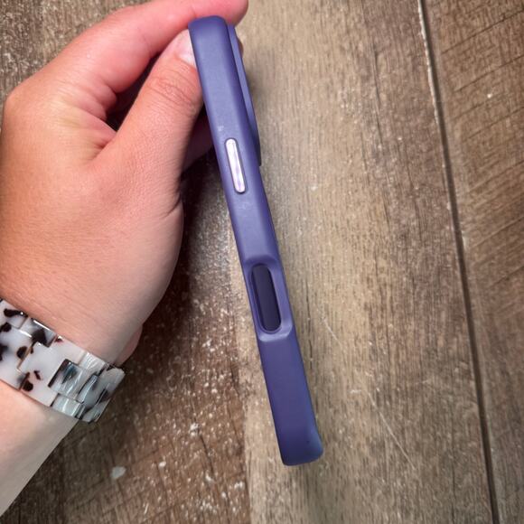 Temdan Magnetic iPhone 16 Pro Case 360 Rotatable Ring Stand MagSafe Purple - Picture 5 of 7